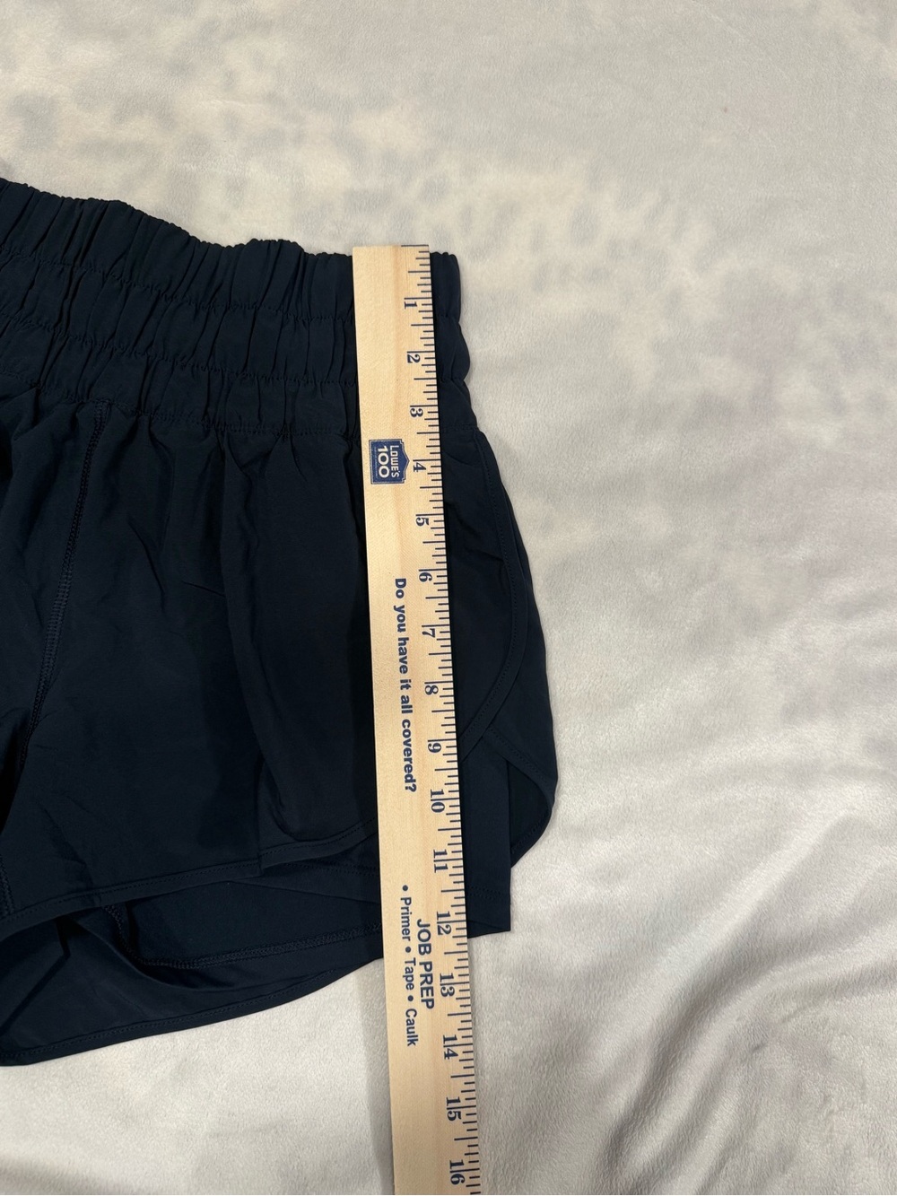 CRZ YOGA Black Smocked High Rise Lined Athletic Running Shorts Size Small - Picture 5 of 7